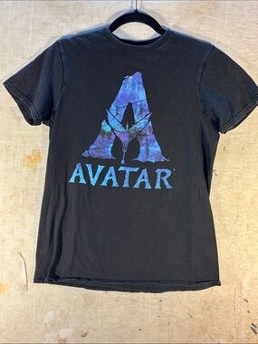 Logo Short Sleeve Tee - Black with Blue Graphic